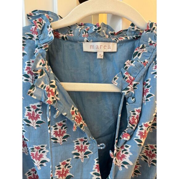 NWOT Marea Sarah flutter sleeve dress, Med $218 B17 - Picture 4 of 10